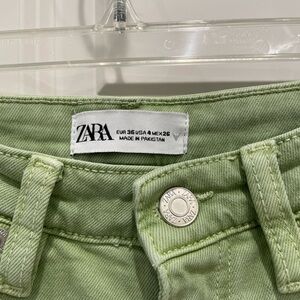 Zara Mint Green Denim Pants
